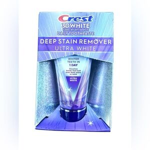Crest 3D White Deep Stain Remover Ultra White Toothpaste NIB